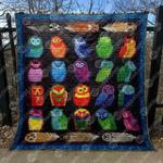 colorful owls quilt blanket ypm0 quilt d2416792