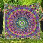 colorful psychedelic optical illusion cl17100204mdq quilt blanket d2447930