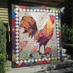 colorful rooster quilt blanket ht10 quilt d2417658