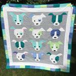 colourful dog clt280611 quilt blanket d2448031