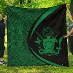 cook islands coat of arms polynesian premium quilt circle style 08 j2 quilt d2419413