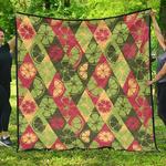 cool geometric lime pattern dhcdhc dt1910 quilt blanket d2412017