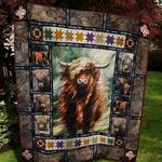 cool highland cow quilt blanket ll d2477980