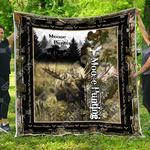 cool moose hunting camo like quilt blanket d2448979