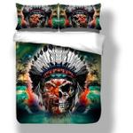 cool skull multi color tiger face bedding set d2246719