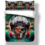 cool skull multi color tiger face bedding set dhc0201250dd d2240813