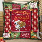 corgi dog christmas quilt blanket abc07111866 d2412048