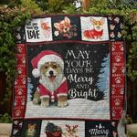 corgi merry and bright quilt blanket dhc31121340td d2447085
