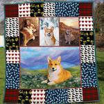 corgi natural quilt blanket great customized blanket gifts for birthday christmas thanksgiving 0