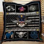 correctional officer courtesy loyalty quilt blanket great customized gifts for birthday christmas 0
