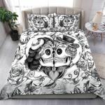 couples skull bed sheets spread comforter duvet cover bedding sets d2123104