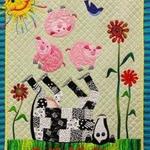 cow and pigs cla1710114q quilt blanket d2478190