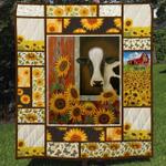 cow quilt sunflower quilt d2420376