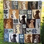 crazy cat flower pattern th2509143cl quilt blanket d2414159
