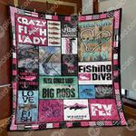 crazy fish lady cld170682 quilt blanket d2480348
