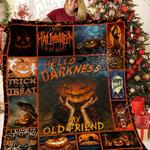 creepy pumpkin halloween jfj quilt uro d2485292