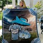 cronulla sutherland sharks quilt blanket beeqt5050 quilt d2417045