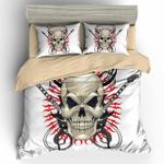 crossed guitars 3d skull bedding set dhc1501227vt d2241008