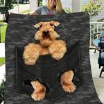 custom blanket airedale terrier dog pocket blanket quilt blanket d2451306