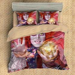 Customize Alice In Wonderlandet 3Pcs Bedlinenheet Pillowcase Amazing Disney Room Decor Duvet Cover Bedding Set Meaningful Gift For Kids Friend Family Member Holiday Gift