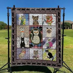 Cute Cat 01 DHCLD0909 Quilt Blanket