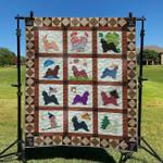 cute dog 09 dhcld0709 quilt blanket d2412618