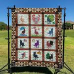 cute dog 10 dhcld0709 quilt blanket d2412530