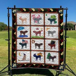 Cute Dog 13 DHCLD0909 Quilt Blanket
