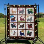 cute dog dhcld0909 quilt blanket d2412692