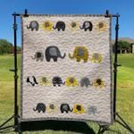 cute elephant dhccna0909 quilt blanket d2412676