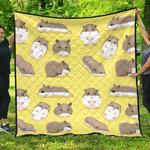 cute hamster pattern dhcdhc dt1910 quilt blanket d2412306