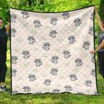cute raccoons leaves pattern dhcdhc dt1910 quilt blanket d2412111