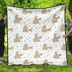 cute rhino pattern background dhcdhc dt1910 quilt blanket d2412651