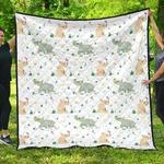 cute rhino pattern dhcdhc dt1910 quilt blanket d2412421