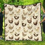cute rooster chicken cock dhcdhc dt1910 quilt blanket d2411924