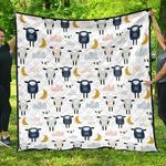 cute sleeping sheep moon dhcoud pattern dhcdhc dt1910 quilt blanket d2412602