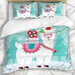 cute white llama christmas 3d bedding set bedroom decor d2232901