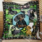 dachshund 01 dachshund 1612 quilt blanket christmas christmas gifts merry christmas holiday gifts 0