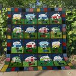 dachshund camping hn 310519 quilt blanket d2445472