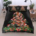 dachshund christmas black bedding set bedroom decor d2230578
