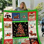 dachshund christmas quilt blanket d2455811