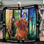 dachshund dachshund and butterfly quilt blanket dhc31121771td d2447068