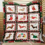 dachshund dog christmas hur quilt lt d2485718