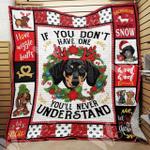 dachshund dog christmas hur quilt ok d2486990