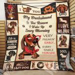 dachshund dog cl15100129mdq quilt blanket d2479508
