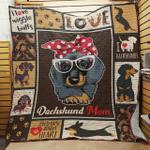 dachshund dog quilt tt65 0808 quilt d2420008
