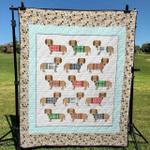 dachshund dtc2410153 quilt blanket d2445735