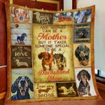 dachshund mom quilt blanket d2448738