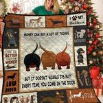 dachshund money can buy a lot of things quilt d2420995