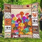 dachshund multi quilt blanket dhc09121619dd d2481259